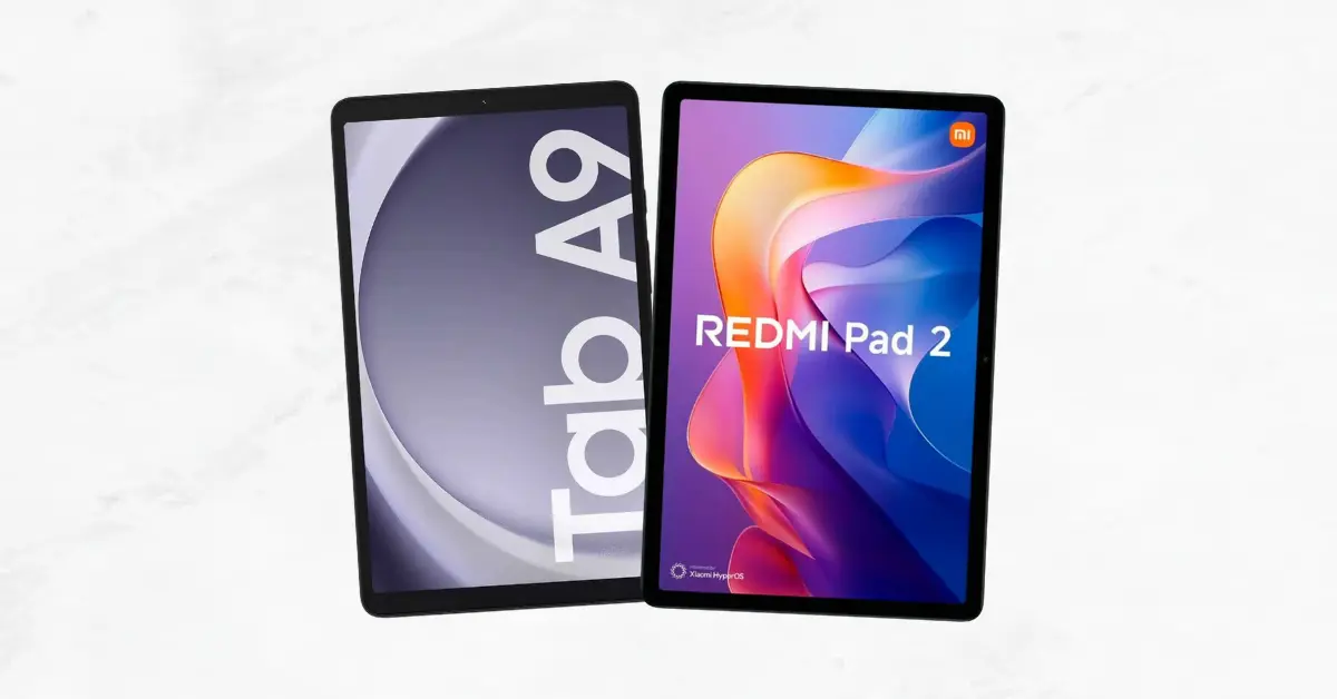 Galaxy Tab A9 vs Redmi Pad 2 Comparativo Completo