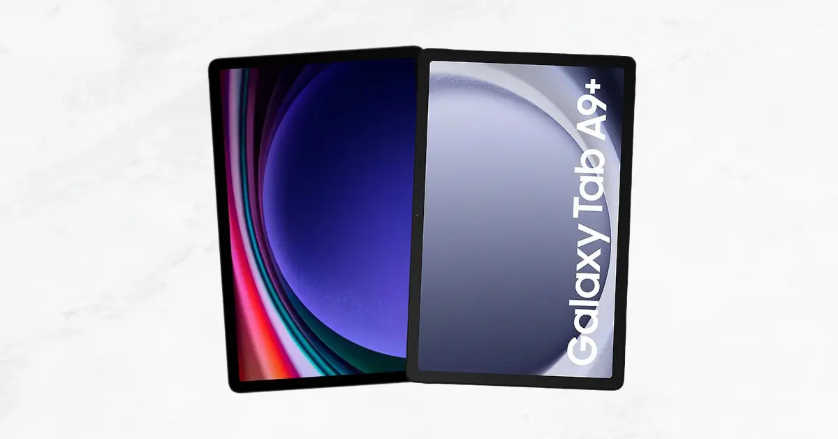 Galaxy Tab S9 FE vs Galaxy Tab A9 plus Comparativo Completo