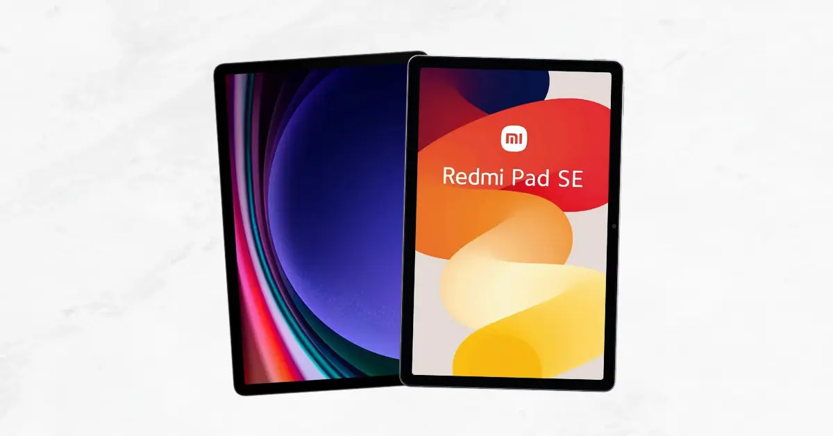 Galaxy Tab S9 FE vs Redmi Pad SE Comparativo Completo