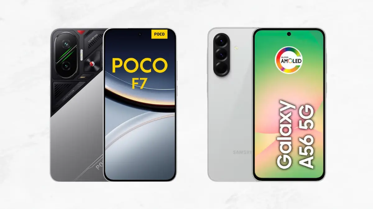 Poco F7 vs Galaxy A56 Comparativo Completo